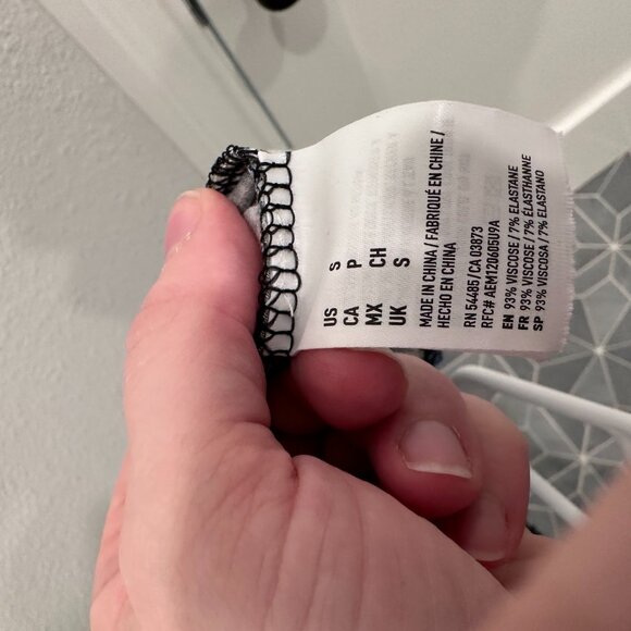 American Eagle Blue Floral Scoop Neck Sundress (small) - Picture 3 of 4